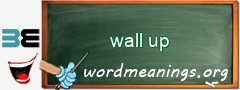 WordMeaning blackboard for wall up